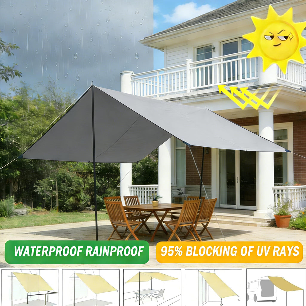 Light Gray 3.3′x3.3′ Waterproof UV Resistant Privacy Screen A971