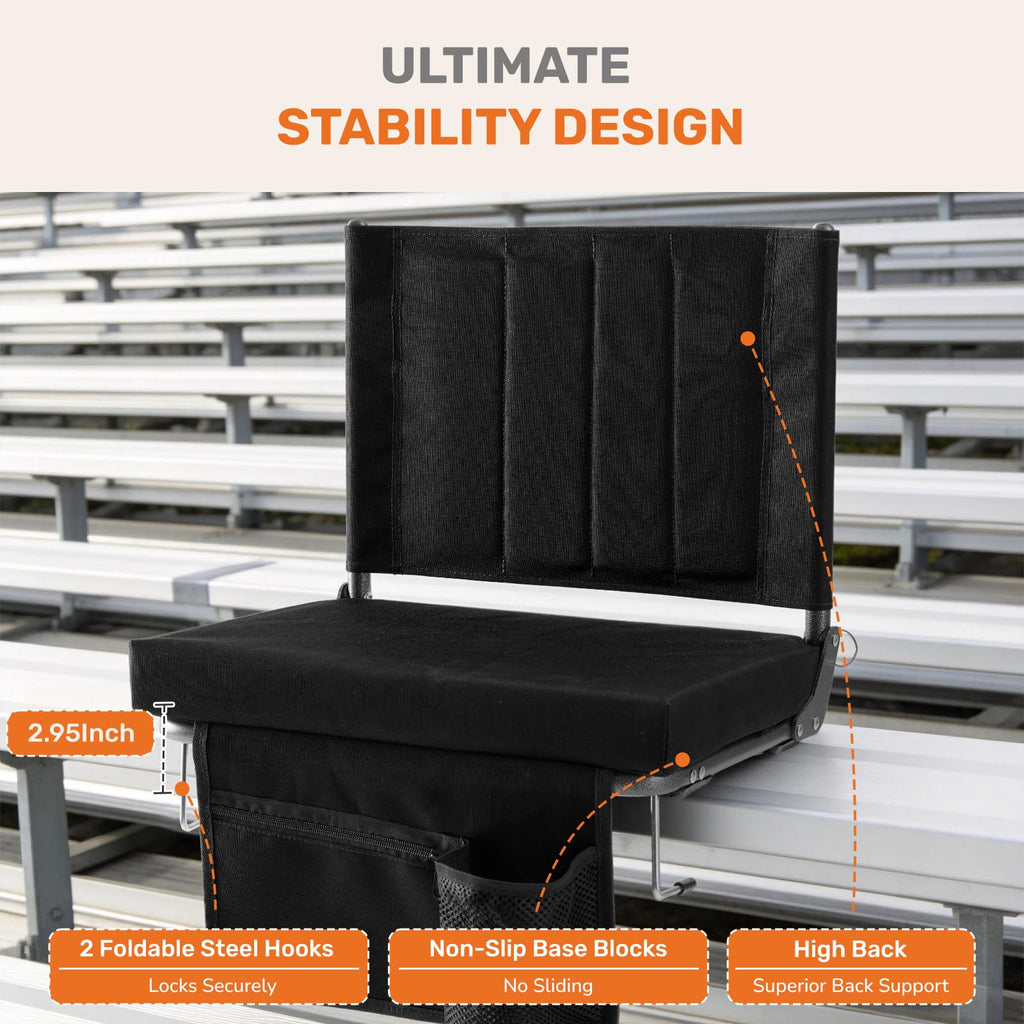 Padded Stadium Seats with Back Support C8287