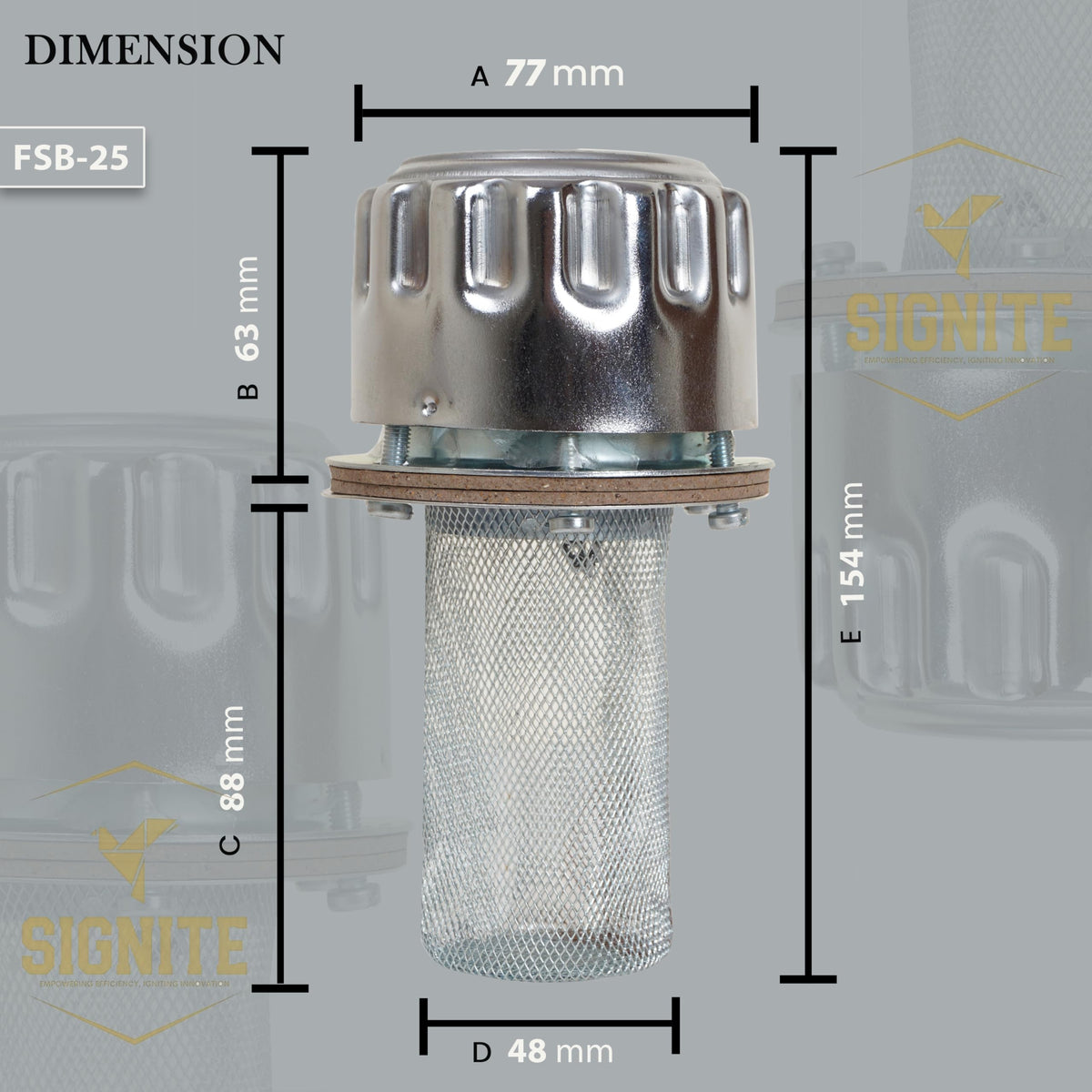 Flange Type Breathers Cap 25CFM/720 LPM 40 Micron Filtration 6 Hole Chrome Steel Alloy I547772