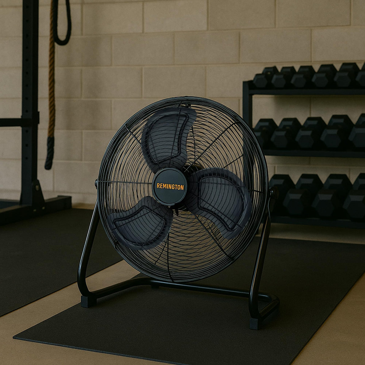 20 Inch 3 Speed Black Metal Floor Fan I3306