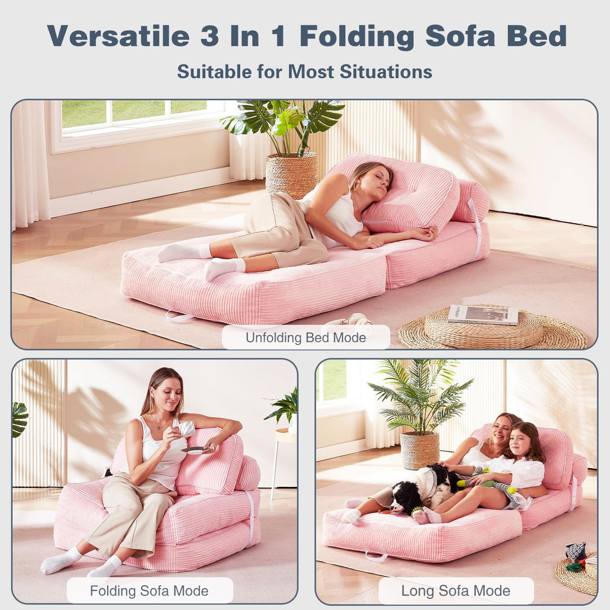 Convertible Futon Sofa Bed Chair K879048