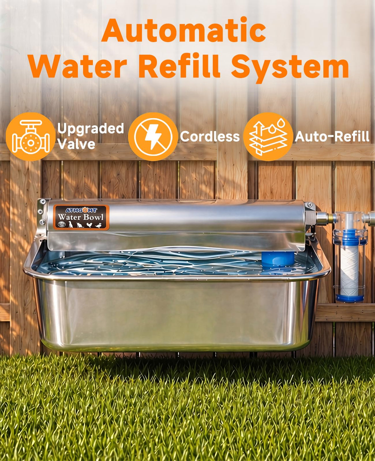 Automatic Chicken Waterer 304 Stainless Steel G74613