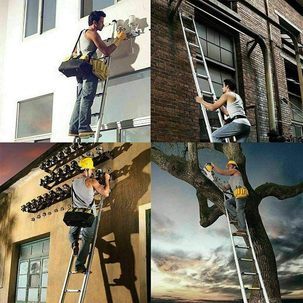 20.5FT Aluminum Telescoping Ladder 330lb Z8617