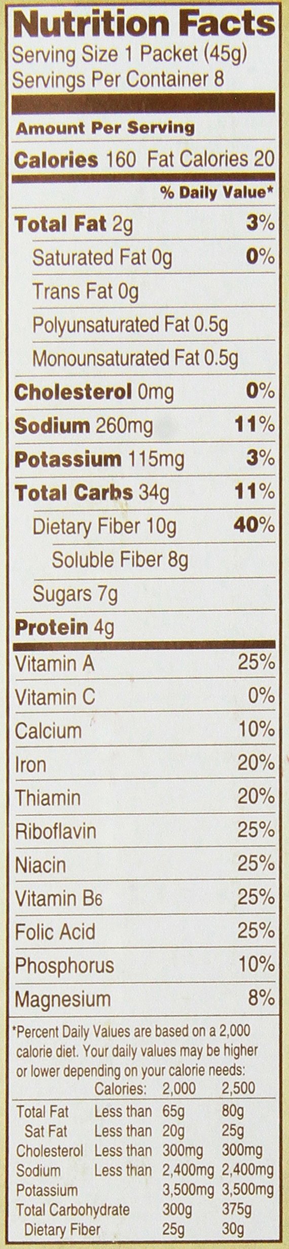Instant Oatmeal Maple Brown Sugar 12.6-ounce Pack of 5 Z659