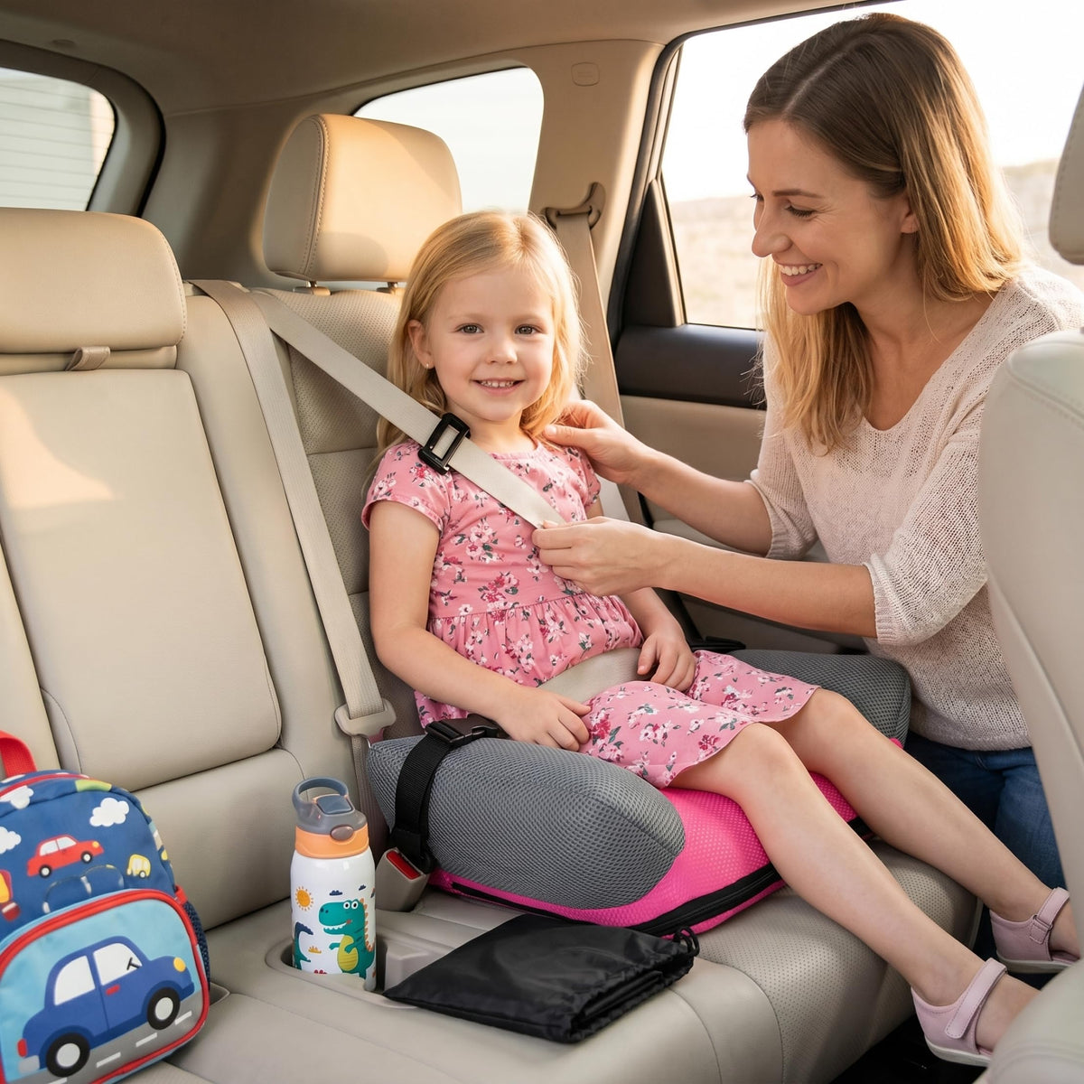 Backless Inflatable Portable Booster Seat V4214