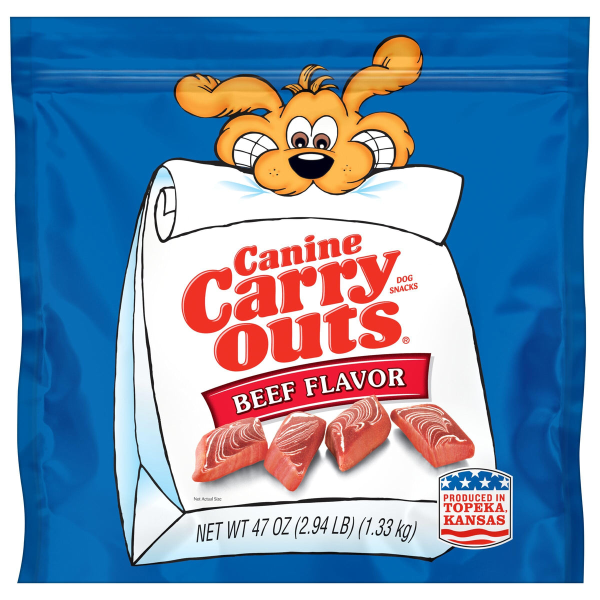 Beef Flavor Dog Treats 47 Ounce Bag V4691