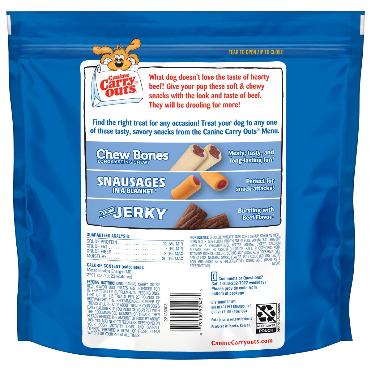 Beef Flavor Dog Treats 47 Ounce Bag V4691