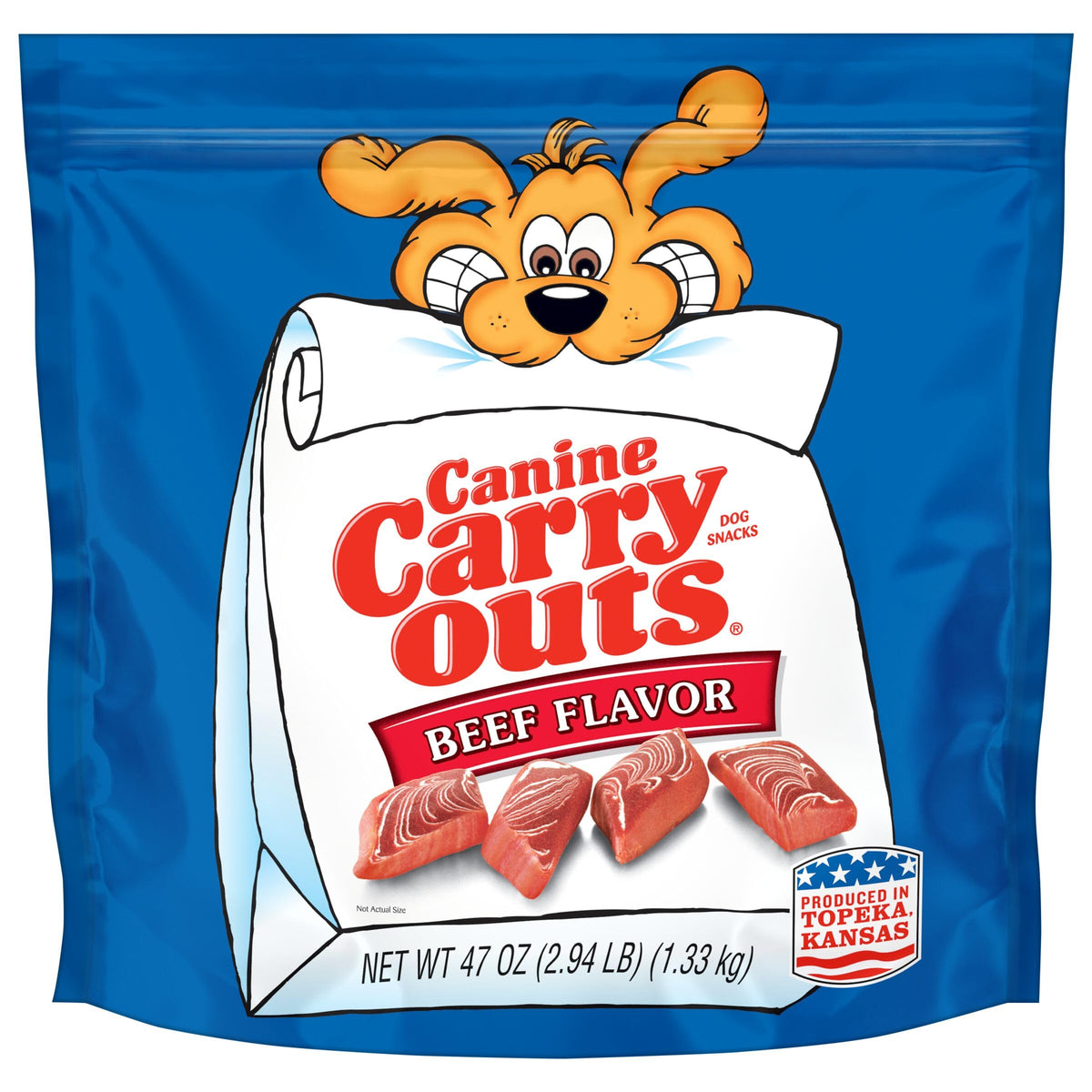 Beef Flavor Dog Treats 47 Ounce Bag V4691
