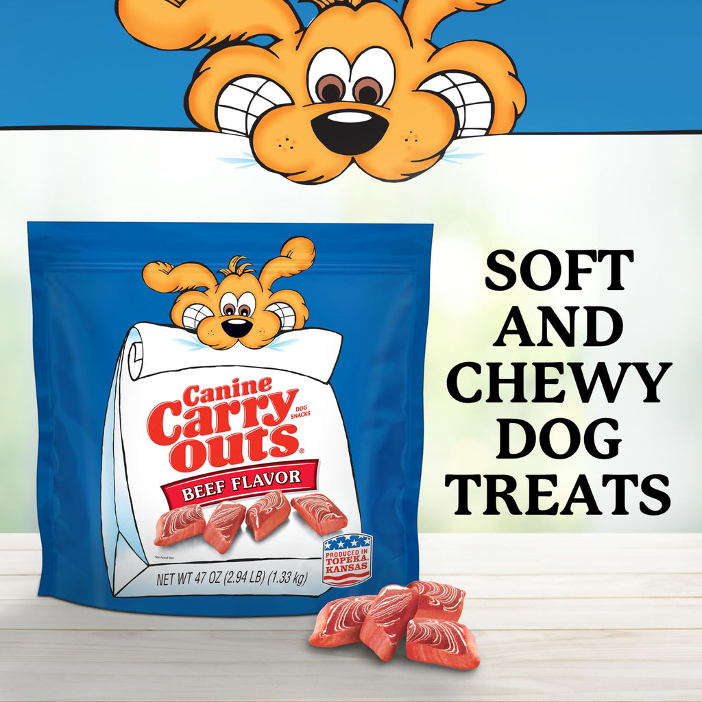 Beef Flavor Dog Treats 47 Ounce Bag V4691