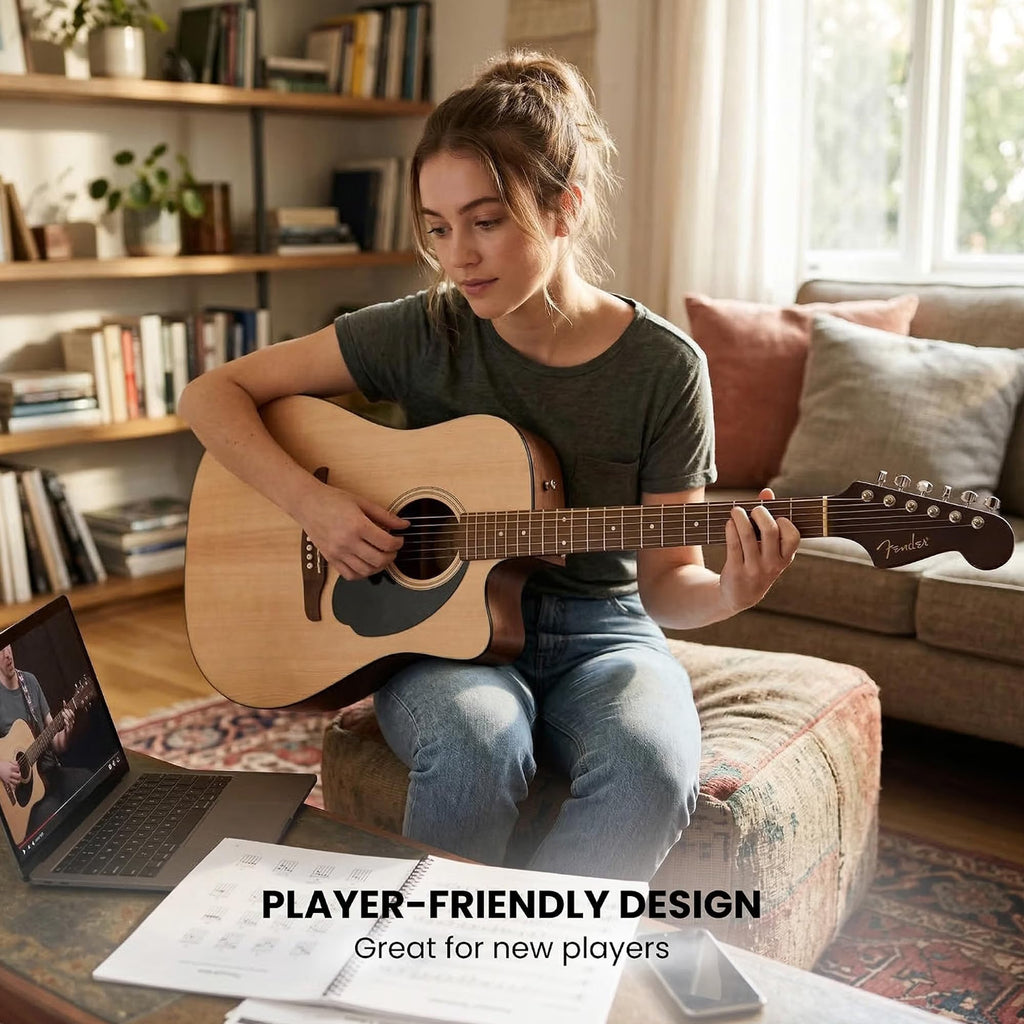 Natural Acoustic-Electric Guitar D2014