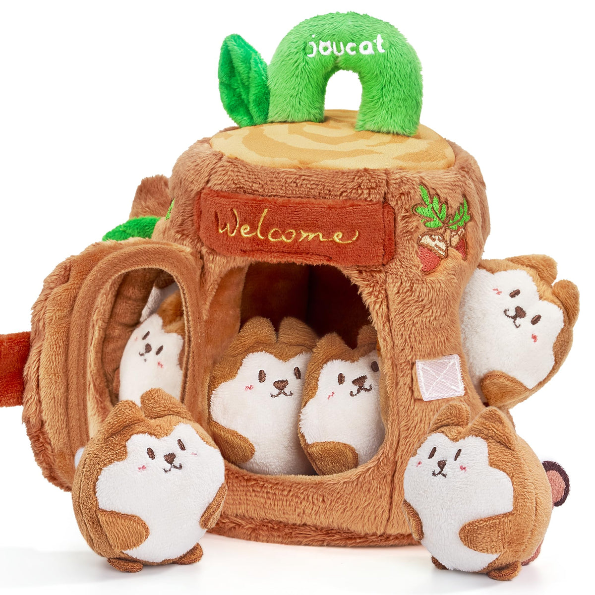 Soft Treehouse 5 Sensory Squirrels Rattle F616