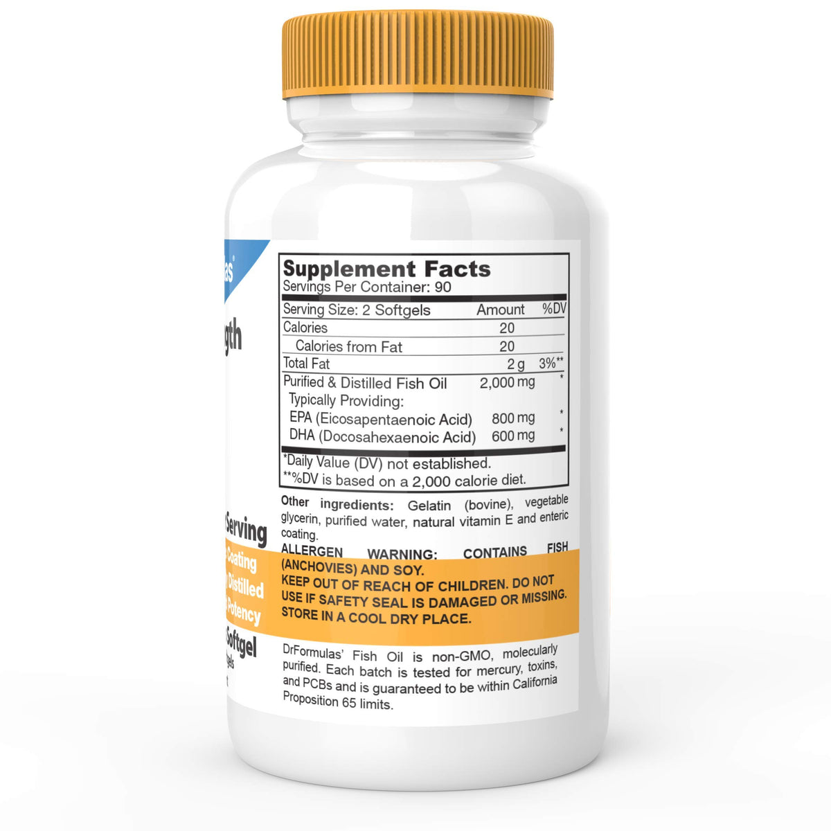 2000mg Omega 3 Fish Oil Softgels N557106