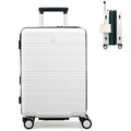 20-Inch Hardside Expandable Carry-On Luggage Suitcase, White G161