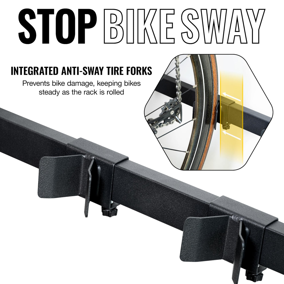 Freestanding 5-Bike Rack P628594