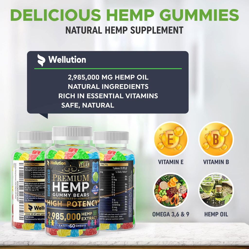 Sugar-Coated Hemp Gummies 2,985,000 MCG 60ct F751