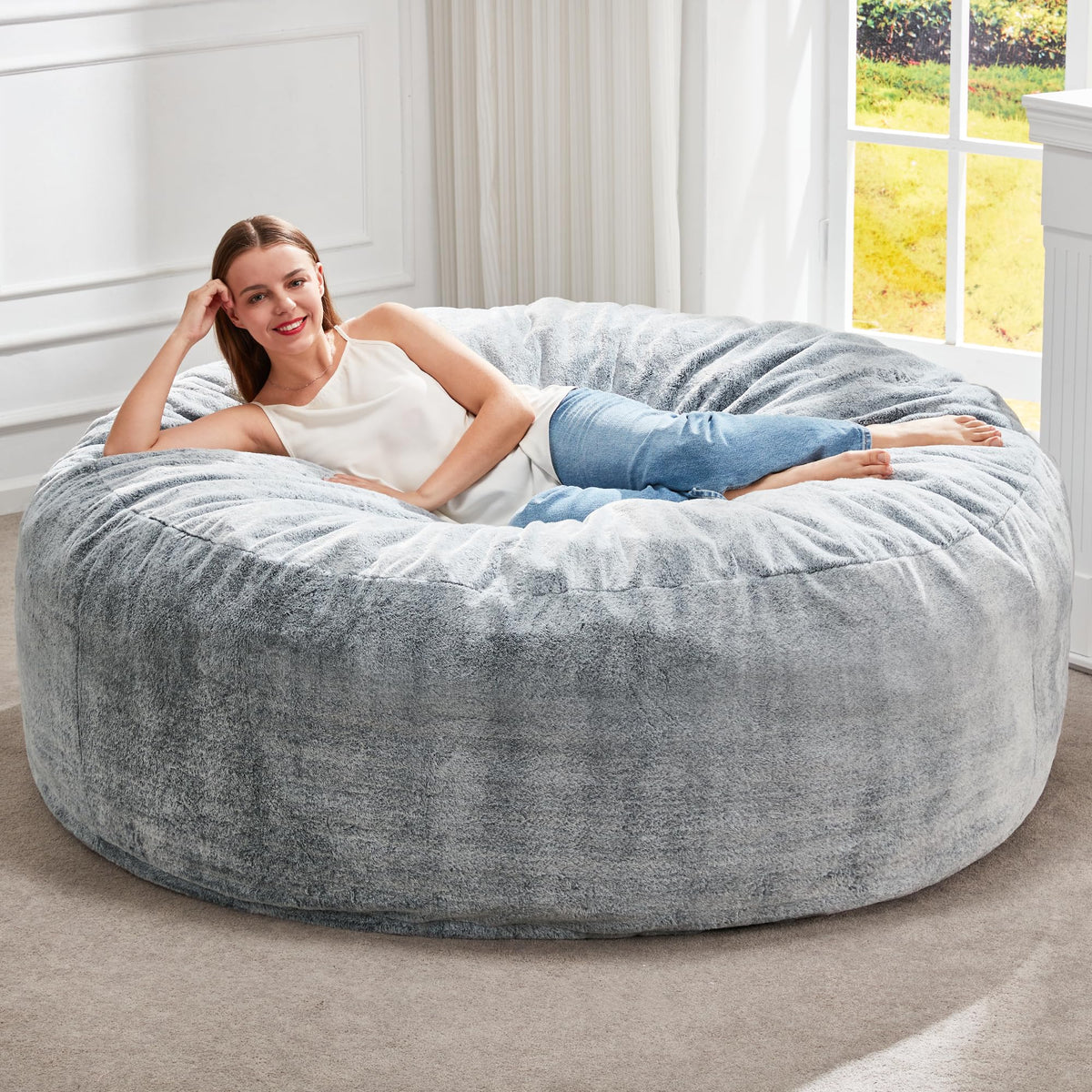 Grey 5FT Bean Bag Chair O53073