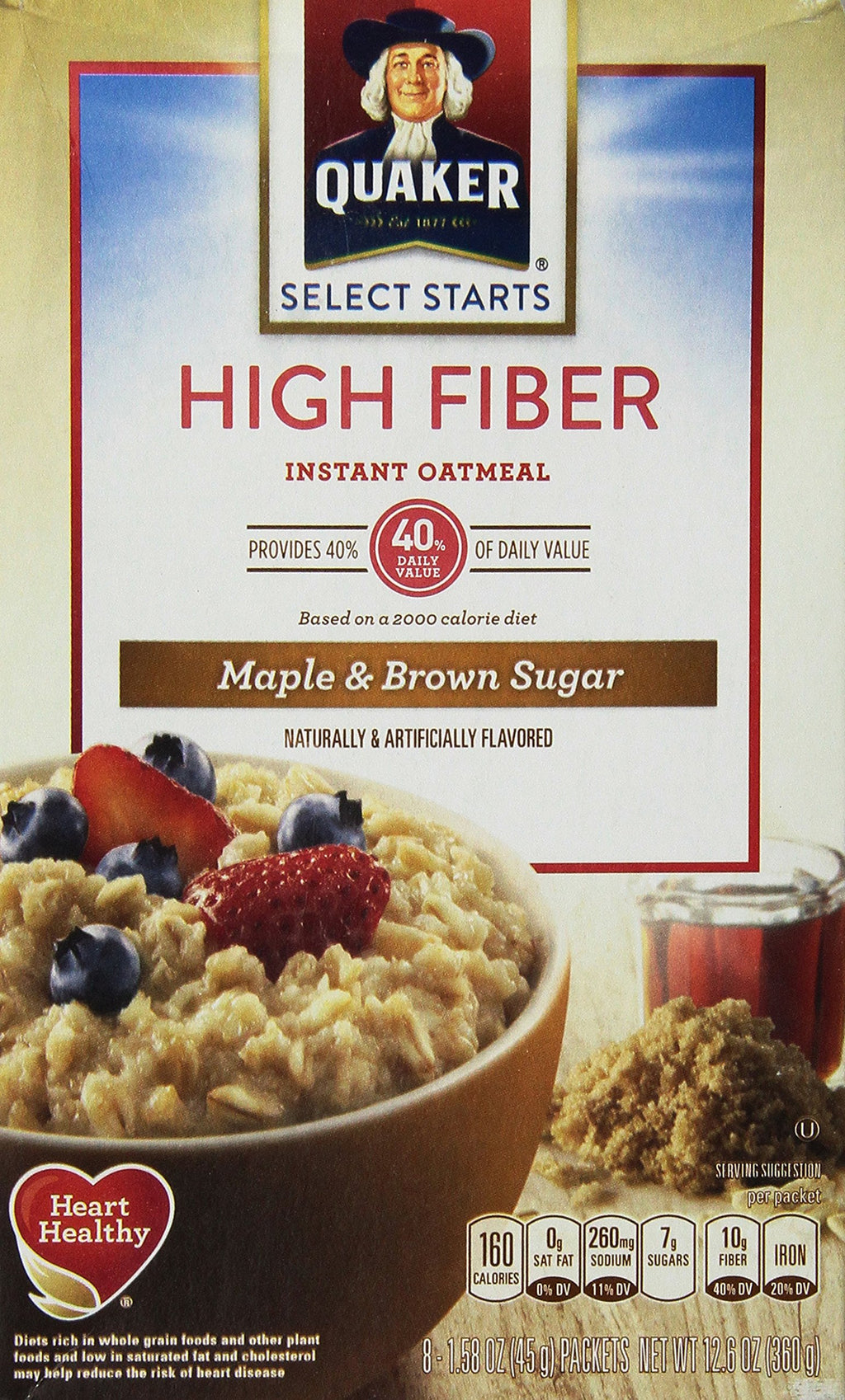 Instant Oatmeal Maple Brown Sugar 12.6-ounce Pack of 5 Z659