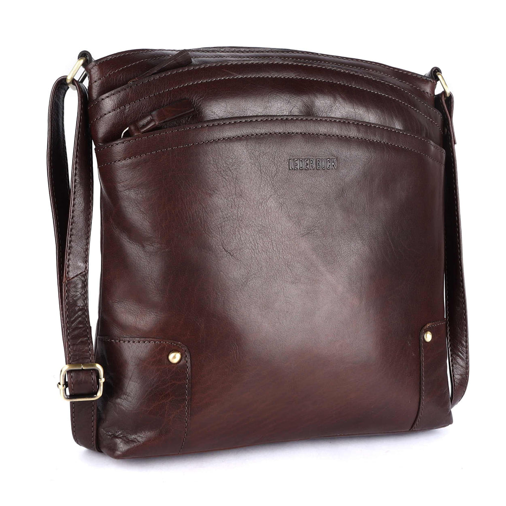 Large Soft Real Leather Womens Crossbody Handbags and Purses P95660