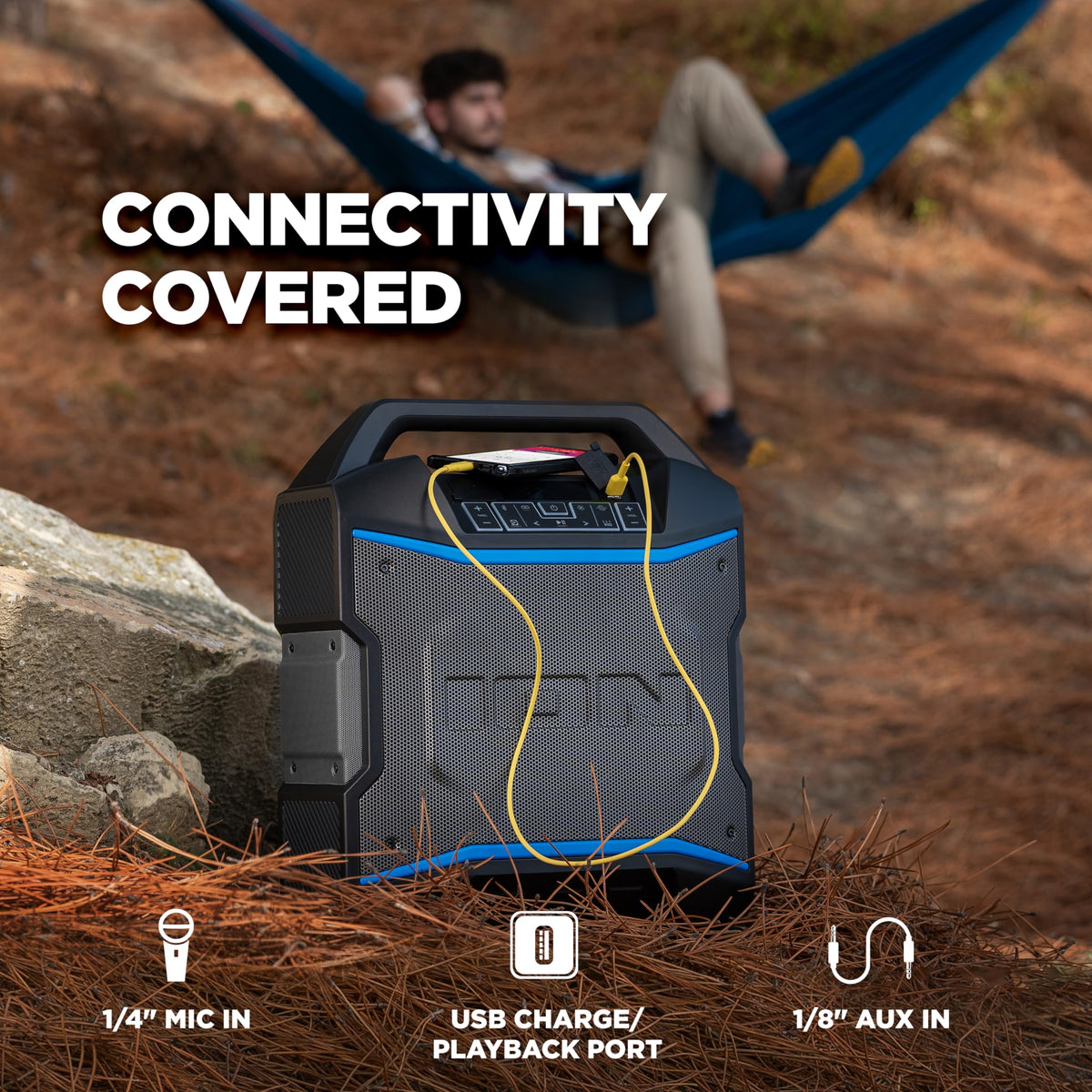 120W Bluetooth Outdoor Speaker with Wheels A75202