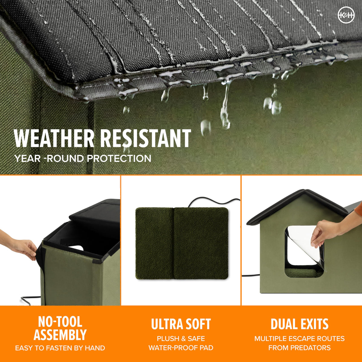 Heated Outdoor Cat House R915117