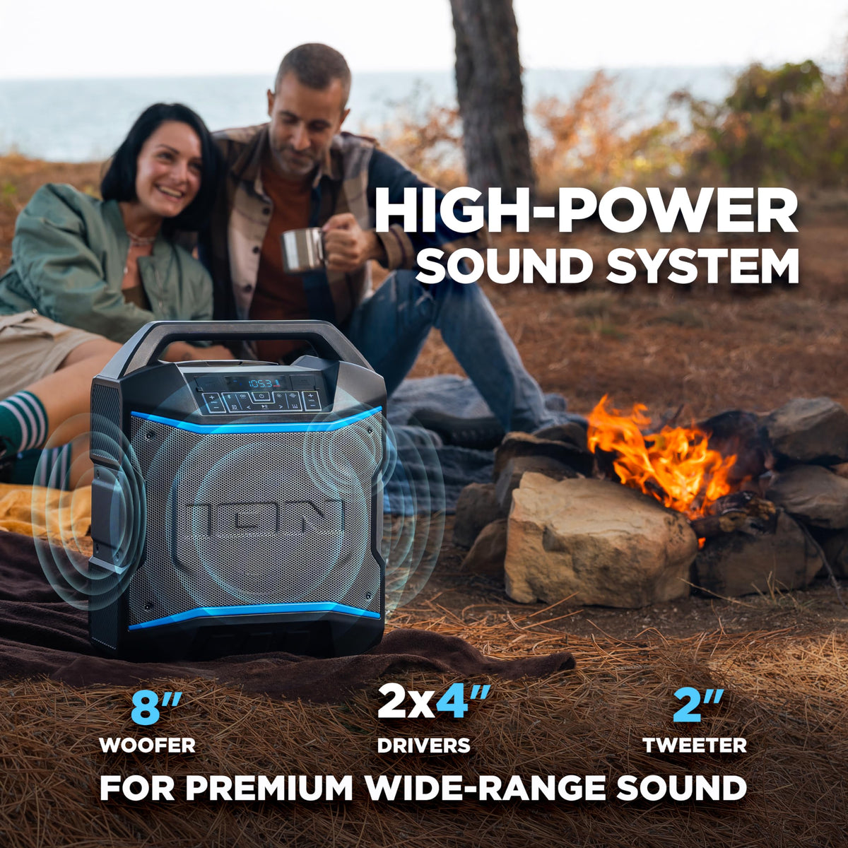 120W Bluetooth Outdoor Speaker with Wheels A75202