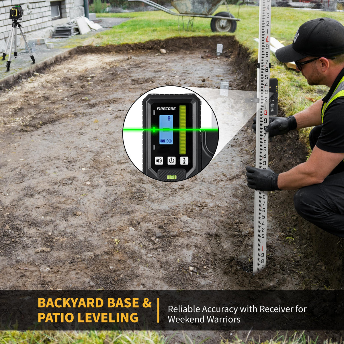Self-Leveling Laser Level Kit with Receiver & Tripod A8610